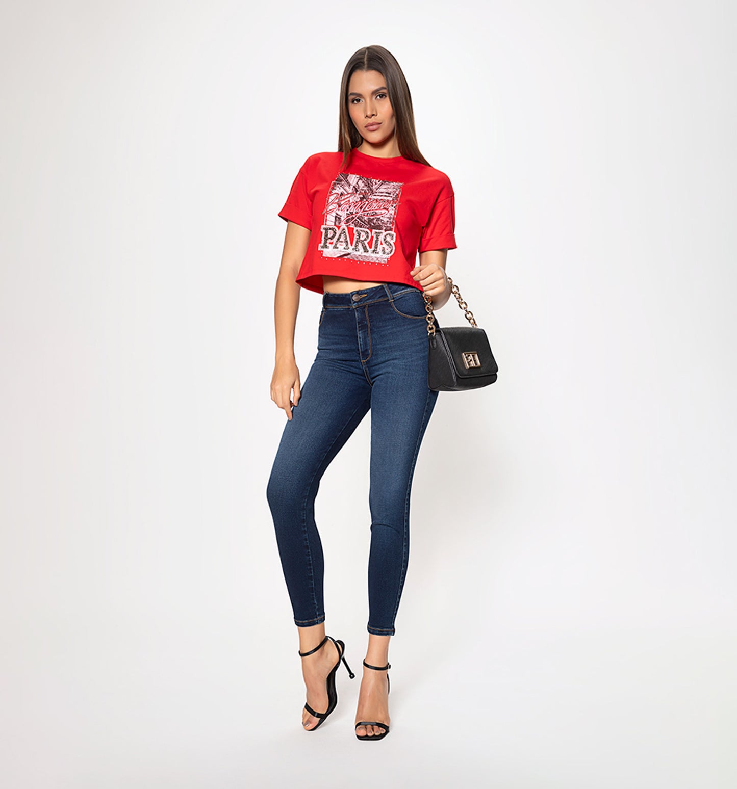 Camiseta negra manga corta